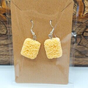 3D Ramen Noodles Earrings
